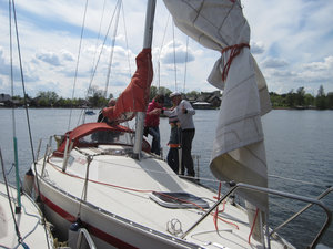 Sailing at Trakal lake