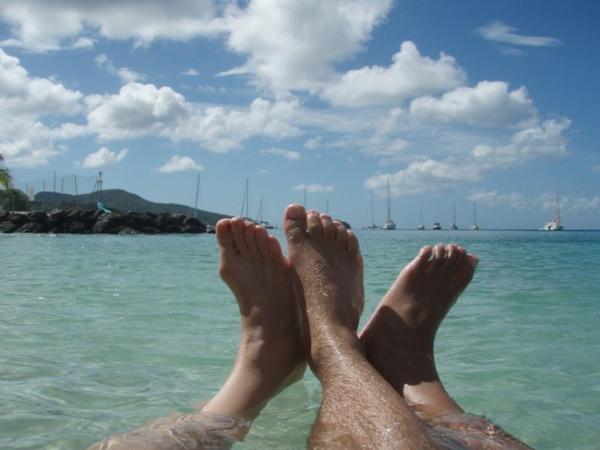 Our Feet look neat in Martinique