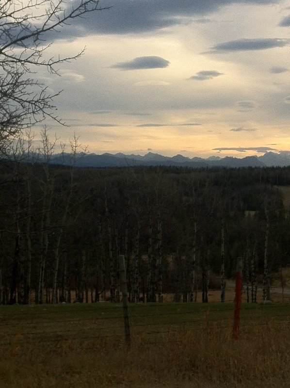 Cellphone picture of the Rockies
