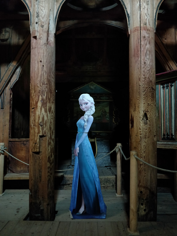 Elsa in the Borgund church