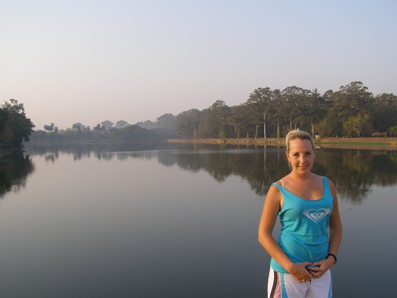 Kristi at Angkor Wat