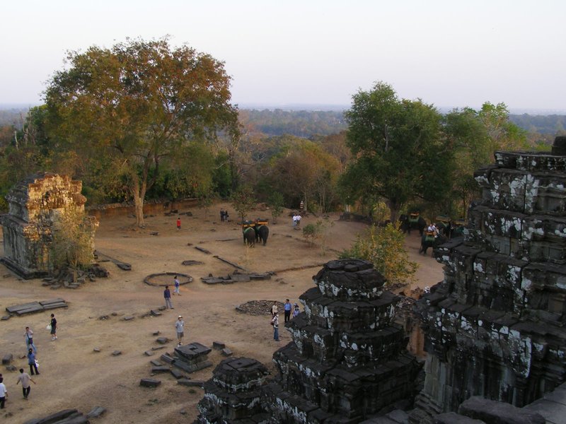 View from the top of one of the temples