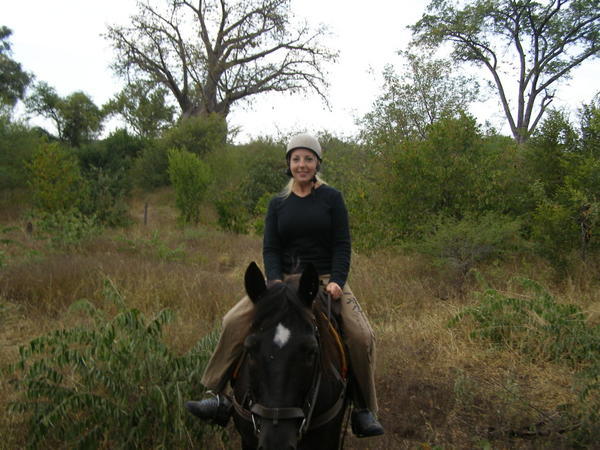 Horse riding at Vic Falls