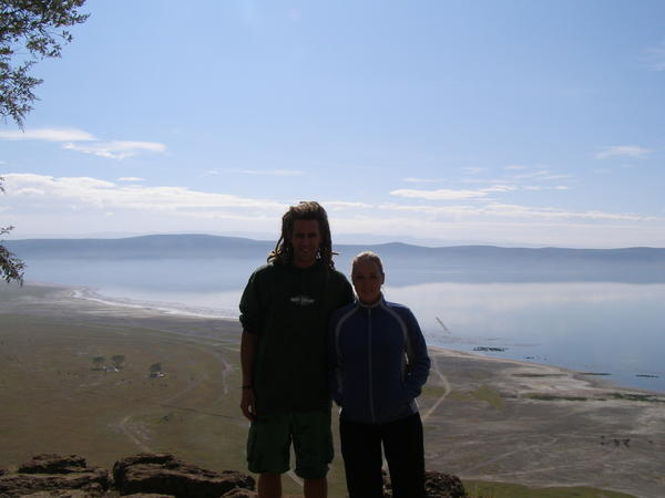 Kristi and Martin at Lake Nakuru viewpoint