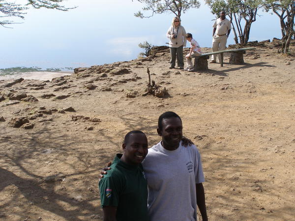 Mwangi and Patrick (our tour leader and driver for Vic Falls to Nairobi)