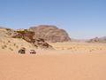 Our jeeps in the desert!