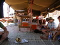 Drinking tea in the Bedouin tent