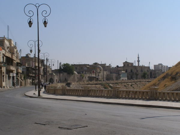 Aleppo town, at the bottom of the Citadel