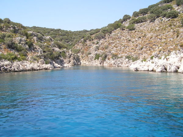 One of the bays we stopped at for swimming 