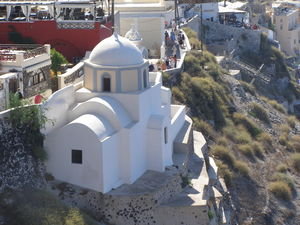 Church on Oia cliff