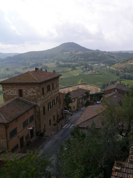 A View from the top of Montepulciano