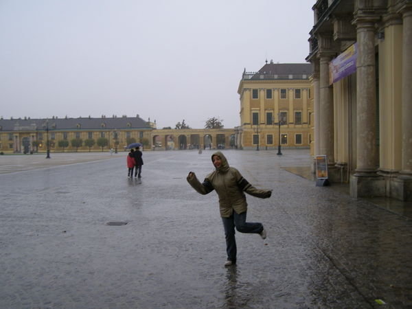 Dancing in the rain!