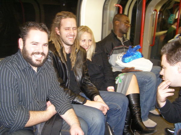 On the tube at the end of the night