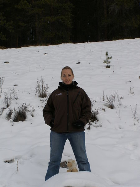 Kristi in the snow