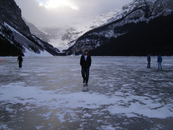 Martin walking on the Lake