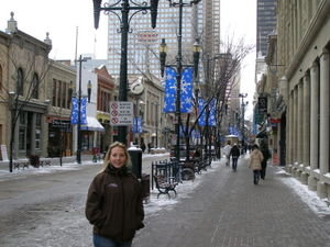 Kristi in St Stephen's Avenue, Calgary