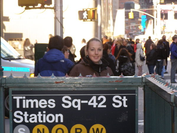 Kristi in.... yup, Times Square!