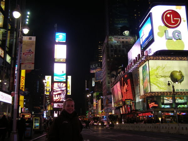 Kristi in Times Square