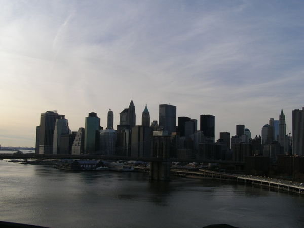 Lower Manhattan skyline from the Brooklyn Bridge