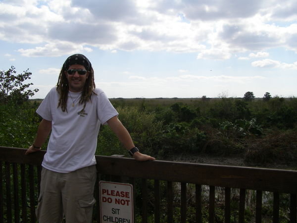 Martin with the Everglades behind him