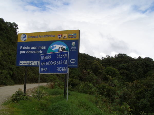 Entering the Amazonas region of Ecuador!