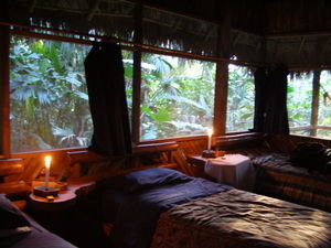 Our cool cabin in the Amazon!