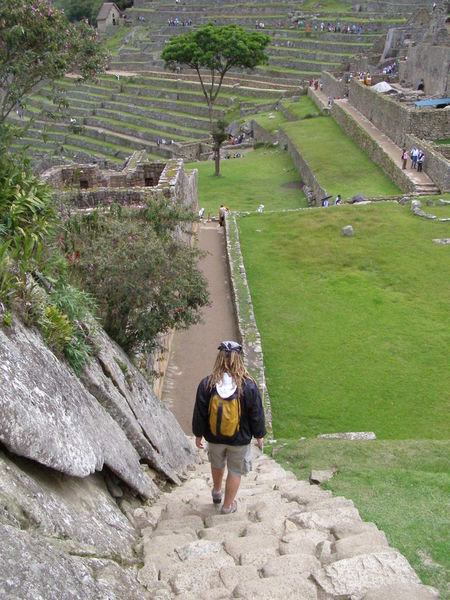 Martin wandering in Macchu Picchu