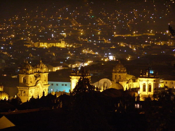 Cuzco at night (view from our deck)