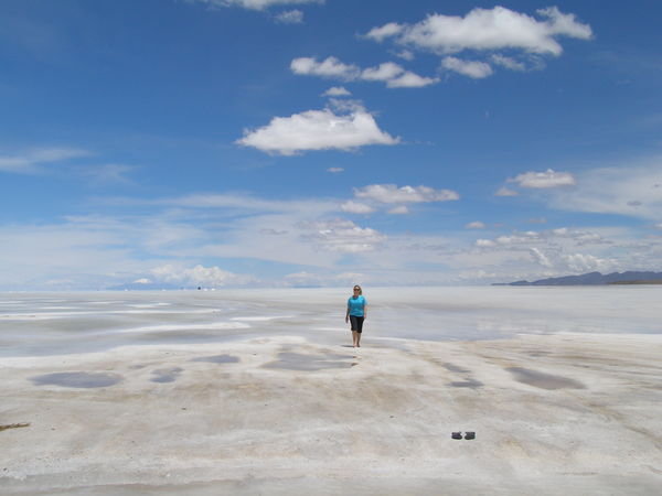 Kristi in the Salt Flats