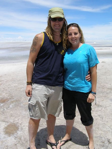 Kristi and Martin at the Salt Flats