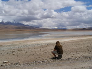 Martin contemplates another crazy Bolivian lake
