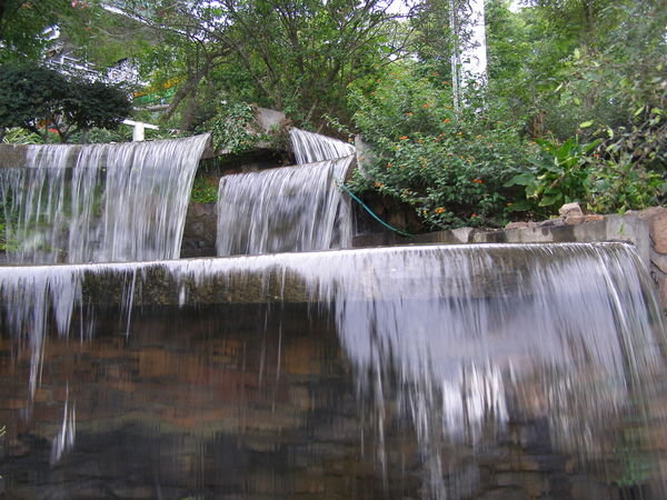 Water falls at Cerro San Bernardo 