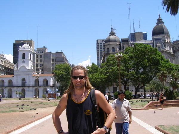 Martin hanging in Buenos Aires