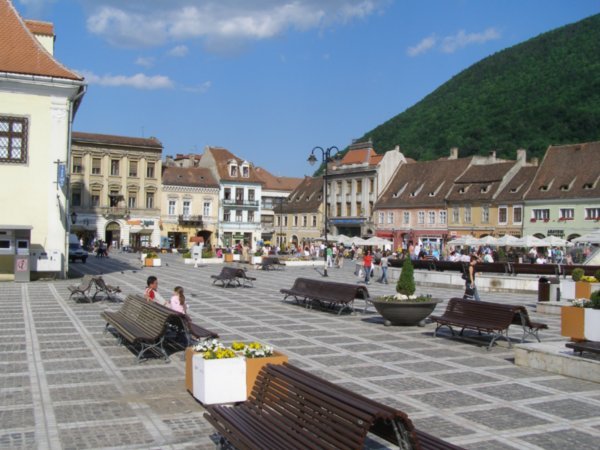 Brasov Old Town square