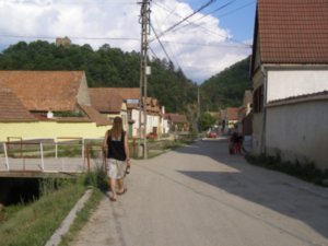 The quaint streets of Cisnadioara