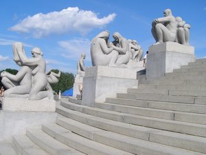 Awesome weather at the Vigeland park