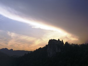 Sunset over Bled