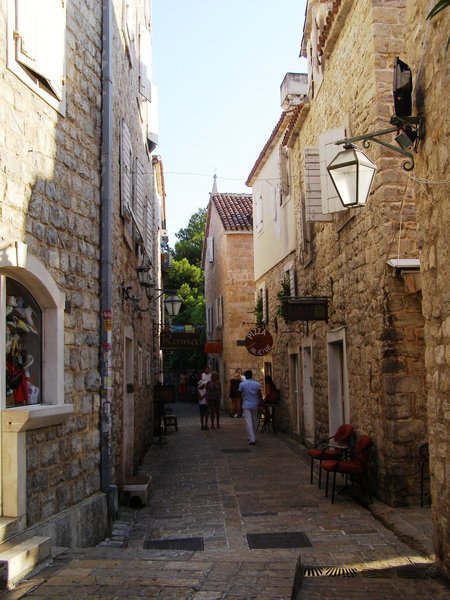 Streets of Budva Old City