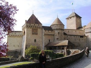 Kristi at Chateau de Chillon