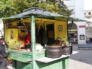 Chestnut stall in Zurich