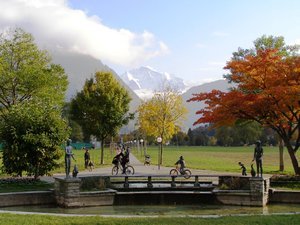 Park in the centre of Interlaken