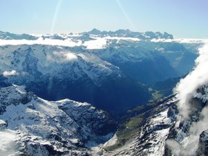 Stunning views from top of Mt Titlis