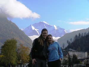 The two of us hanging out in Interlaken