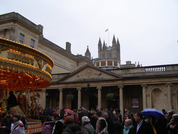 Crowds and Merry go Rounds in Bath