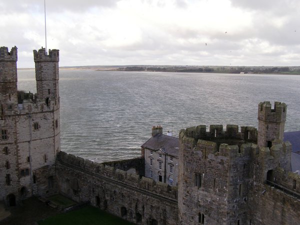Awesome views from the ramparts of Caernarfon Castle
