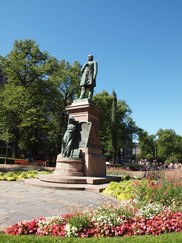 Statues in Helsinki park
