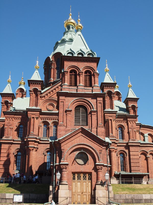 Uspenski Orthodox Cathedral in sunny Helsinki