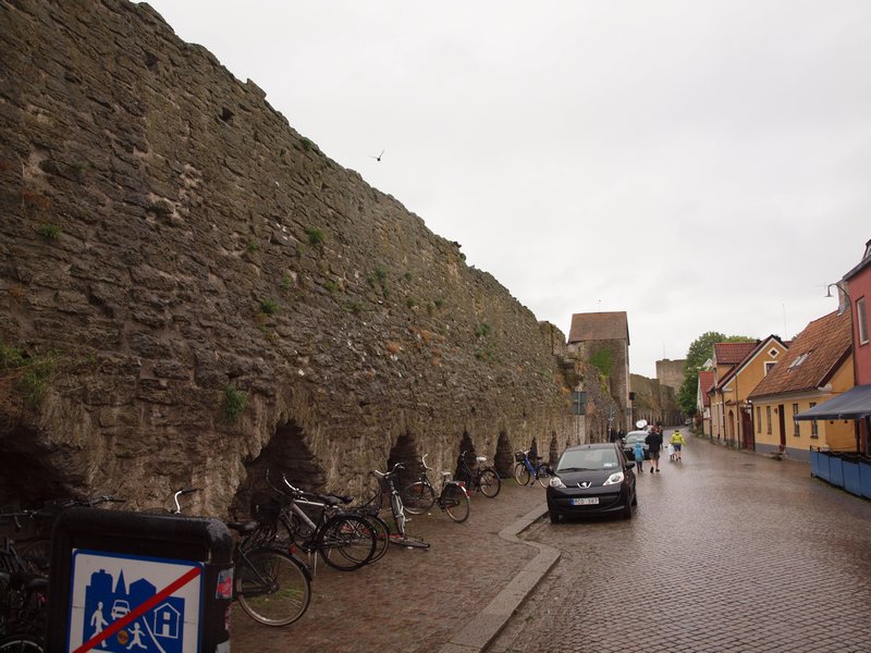 A section of the 2 mile long town wall