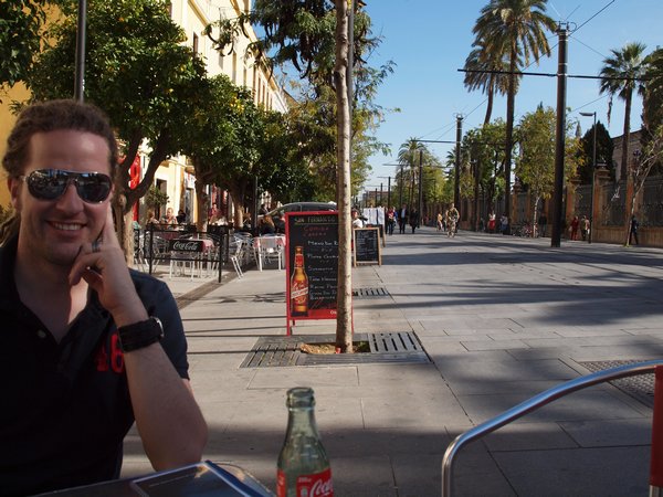 Martin lunching in Seville