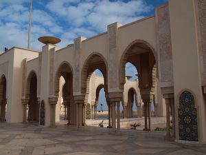 Nice architecture near the Grand Mosque in Casablanca